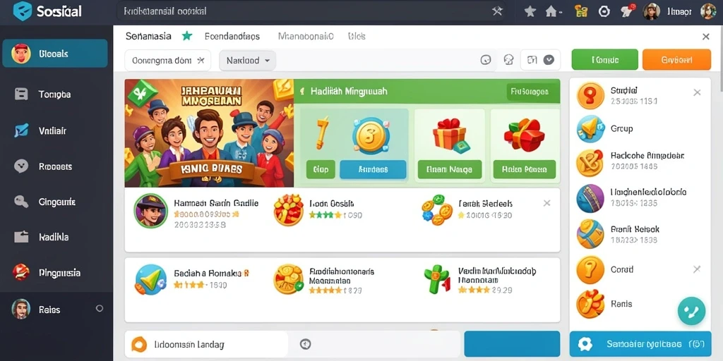 Tampilan antarmuka utama yang menarik dan mudah dinavigasi.