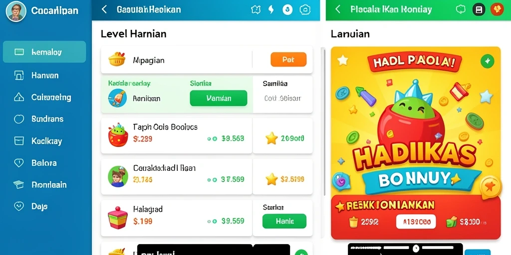 Tampilan awal yang menarik dan mudah dipahami.