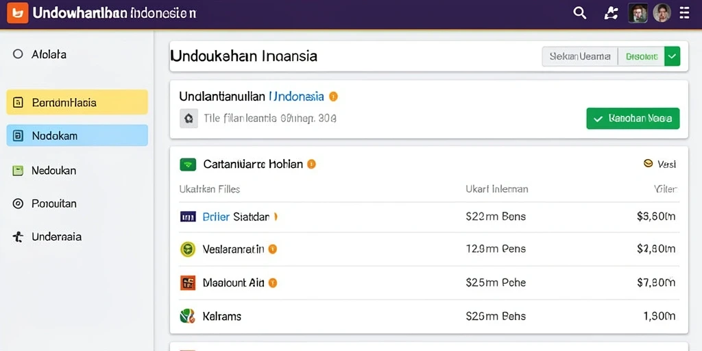 Tampilan antarmuka yang intuitif dan mudah digunakan.
