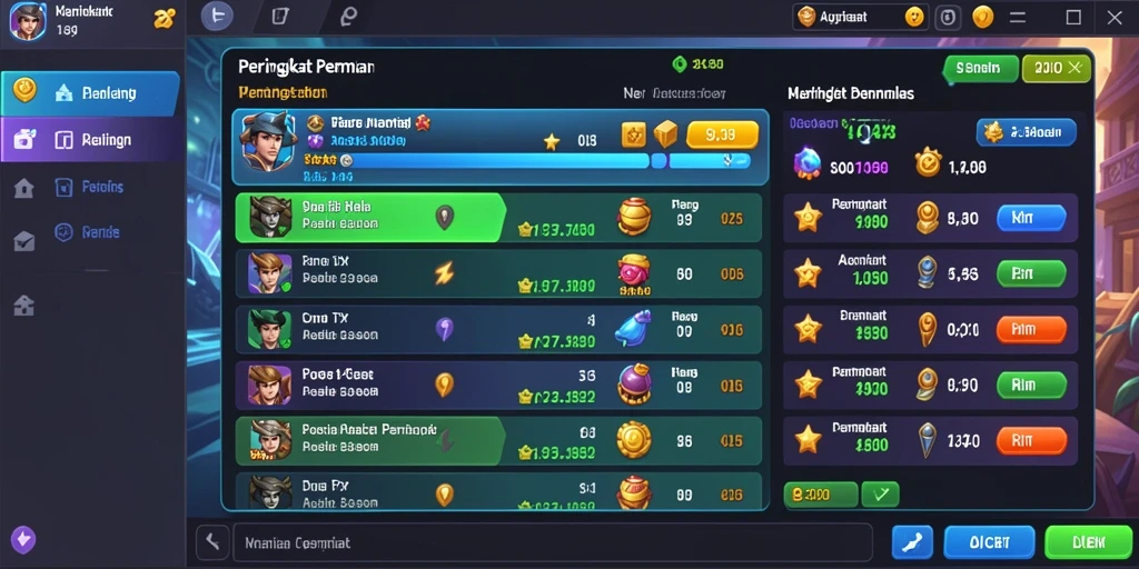 Tampilan mesin slot yang menarik dengan efek visual yang menawan.