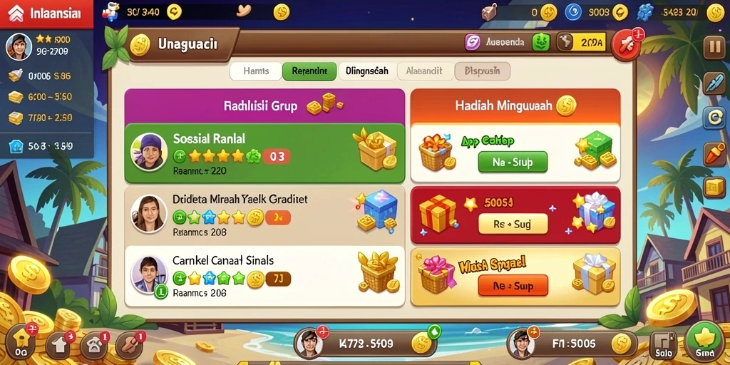 Tampak antarmuka pengguna yang intuitif dan menarik.